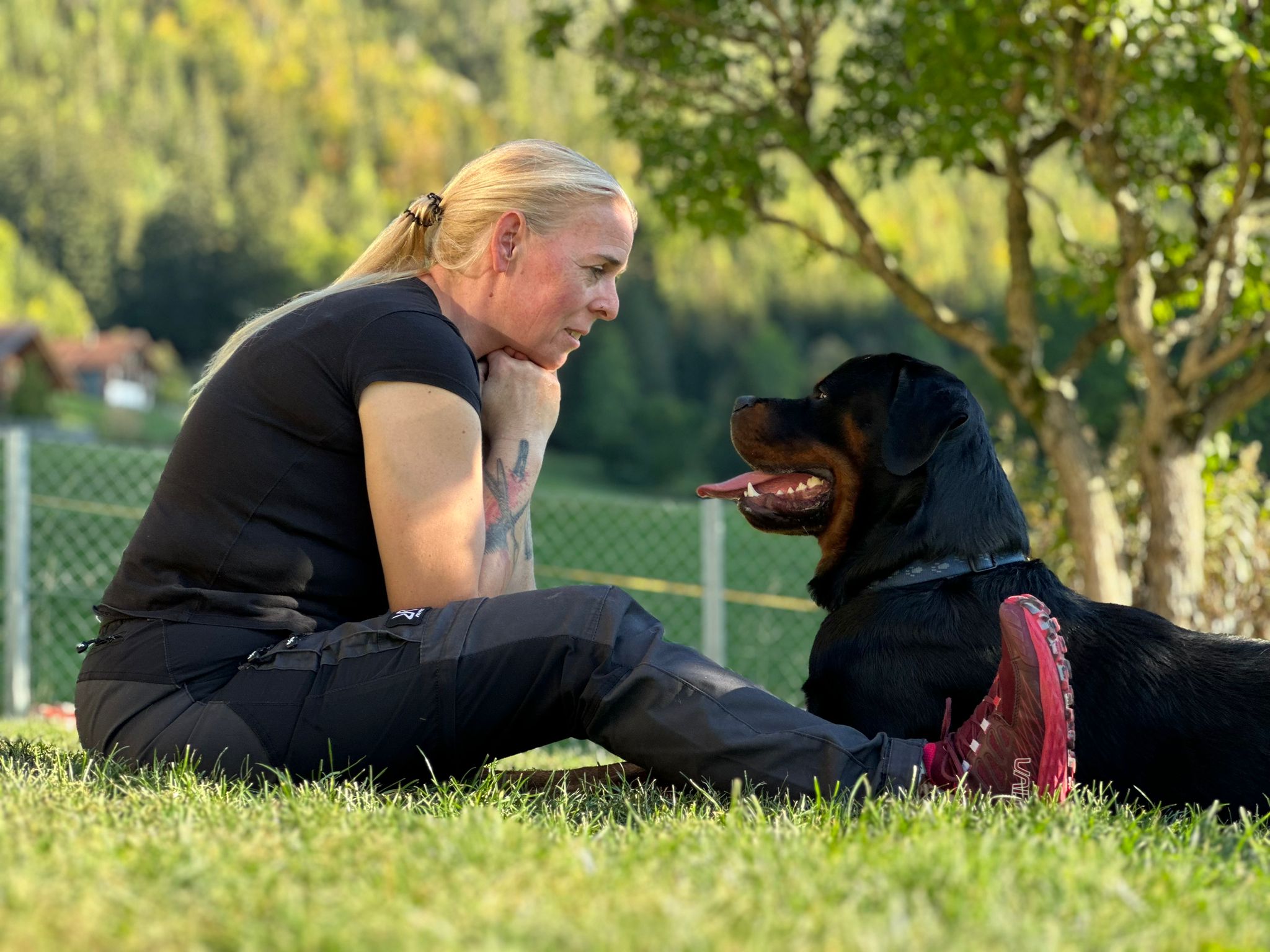 Myriam Iten mit Hund